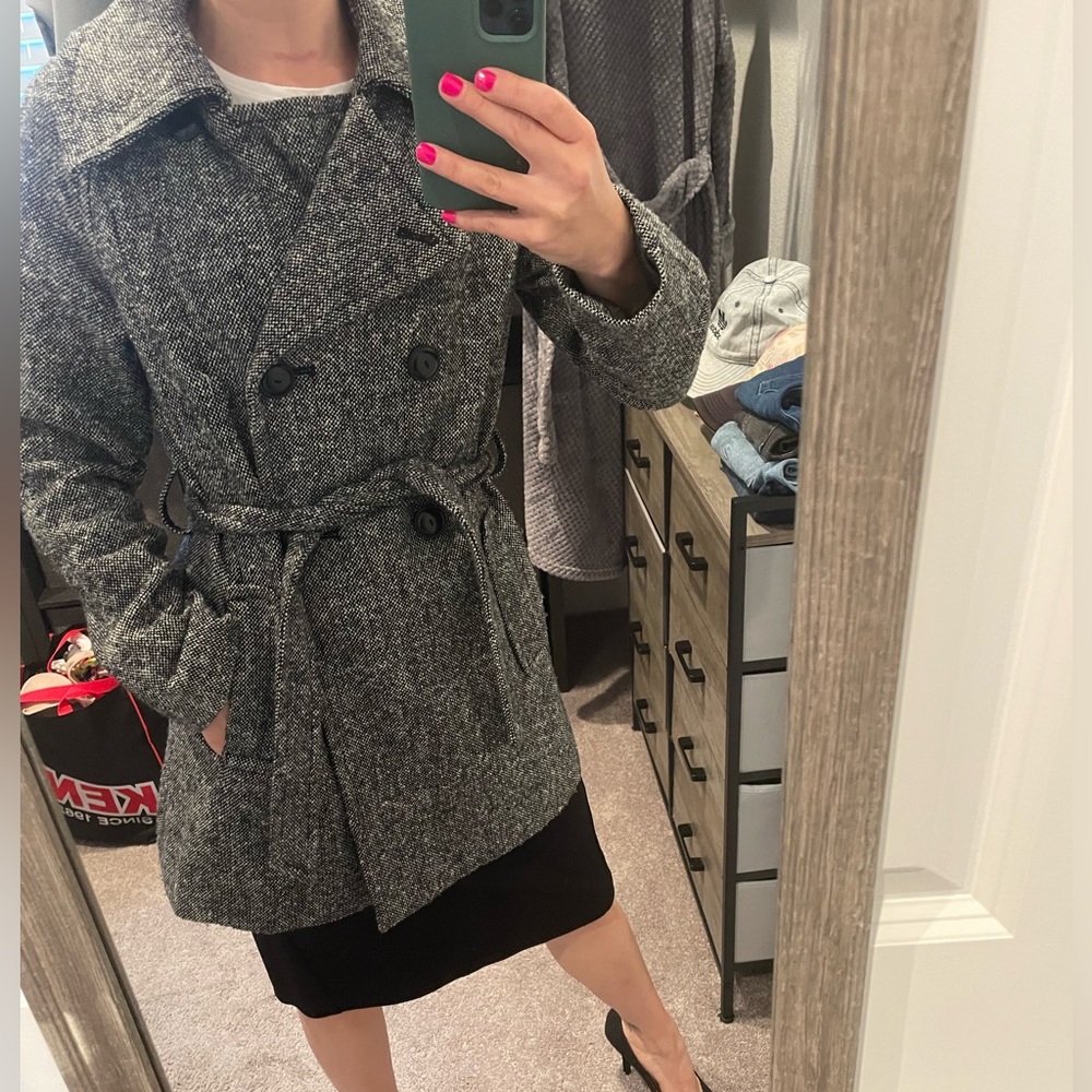 Small Gray Women’s Peacoat